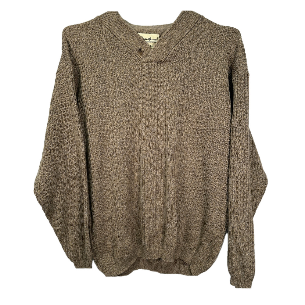 Men’s Vintage Eddie Bauer 2000s Knit Sweater‎ Gorpcore Long Sleeve  Large